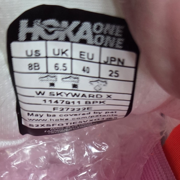 Hoka One One Skyward X Womens Running Shoes Size 8-9 NWB! - Picture 9 of 12